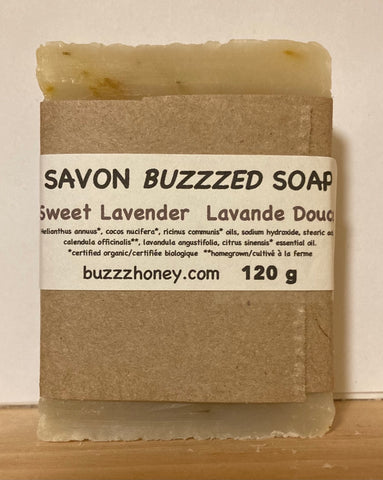 Buzzz Honey Sweet Lavender SOAP (120g) bar