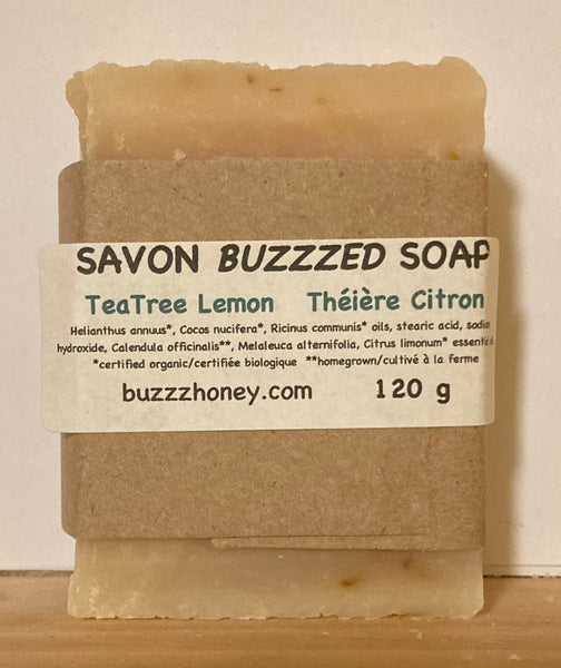 Buzzz Honey Lemon Tea Tree SOAP (120g) bar