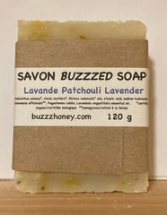 Buzzz Honey Lavender Patchouli SOAP (120g) bar