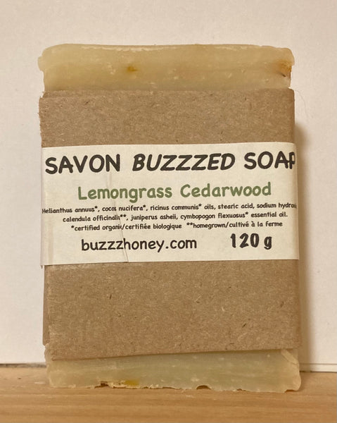 Buzzz Honey Lemongrass Cedarwood SOAP (120g) bar