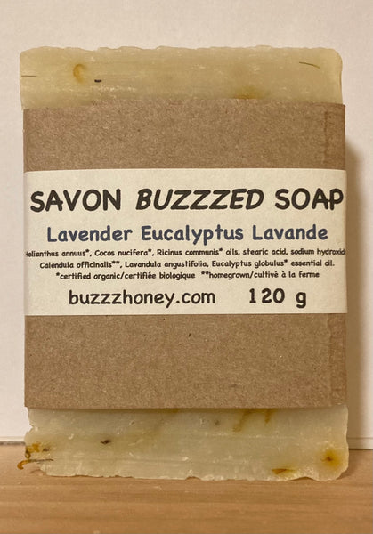 Buzzz Honey Lavender Eucalyptus SOAP (120g) bar